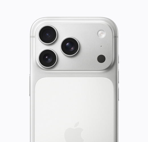 iPhone 17 Pro, warna Perak, eksterior belakang